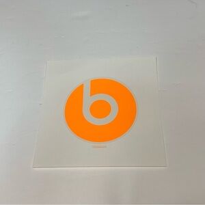 BEATS by Dre Orange Logo Sticker